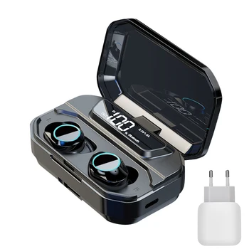 

G02 Bluetooth Stereo Earphone Wireless IPX7 Waterproof Touch Earbud 3300mAh Battery LED Display Type-c Power band for phone