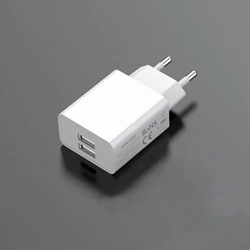 Acegreen, 5 В, 2 А, мини зарядное устройство с двумя usb-портами, адаптер с европейской вилкой, настенное быстрое зарядное устройство для смартфона, планшета, портативное зарядное устройство для мобильного телефона - Тип штекера: White