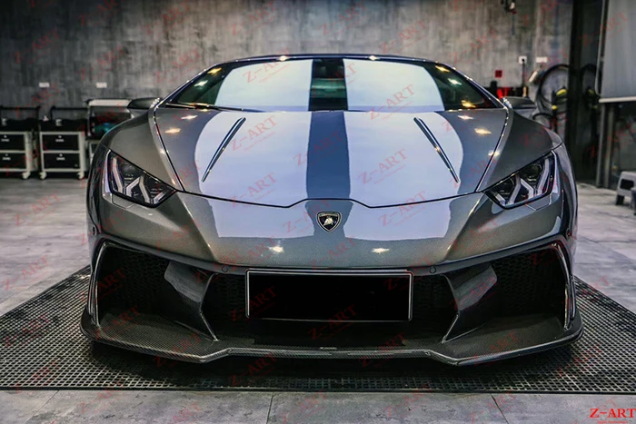 

Z-ART dry carbon fiber front bumper for Lamborghini LP580 LP610 retrofit front bumper for Huracan carbon fiber front bumper