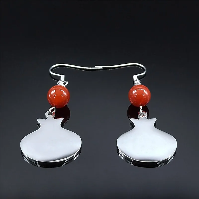 Persian Pomegranate Stainless Steel Earrings 8d255f28538fbae46aeae7: SR