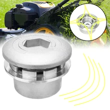 1 Set Lawn Mower Aluminum Trimmer Head Brushcutter Universal 139/GX35 Garden Agricultural Lawnmower Cutting Head with 4 Line 1 Set Lawn Mower Aluminum Trimmer Head Brushcutter Universal 139/GX35 Garden Agricultural Lawnmower Cutting Head with 4 Line