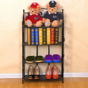 

Wrought Iron Creative Fashion Shoe Rack Shelf Multilayer Sitting Room Furniture Decorative Frame Against The Wall