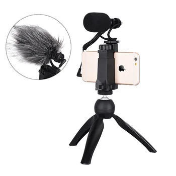 

Comica Smartphone Video Kit CVM-VM10-K2 Filmmaker Mini Tripod with Mini Video Microphone Rig for iPhone Samsung Huawei Phones