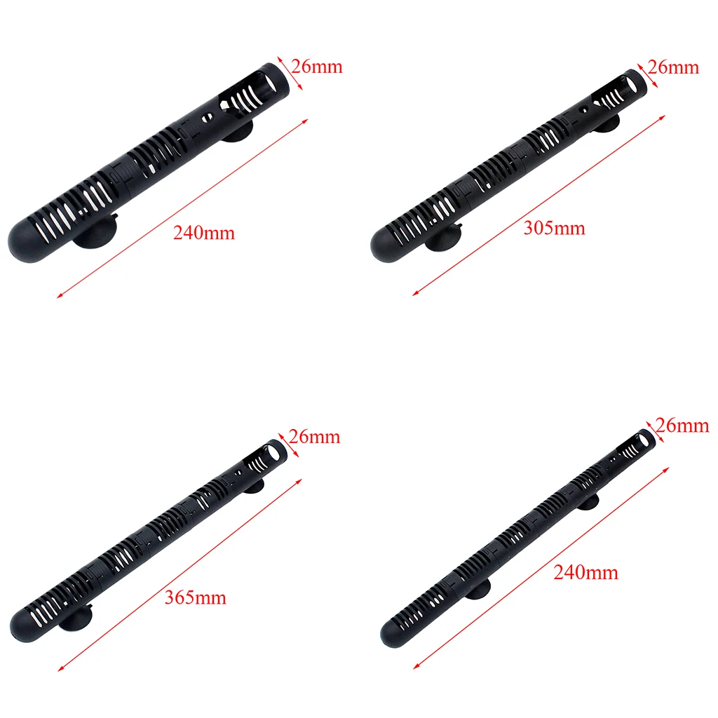 24cm/30.5cm/36.5cm/42.5cm Aquarium Fish Frog Turtle Tank Heater Guard Protector Cover + Suction Cup