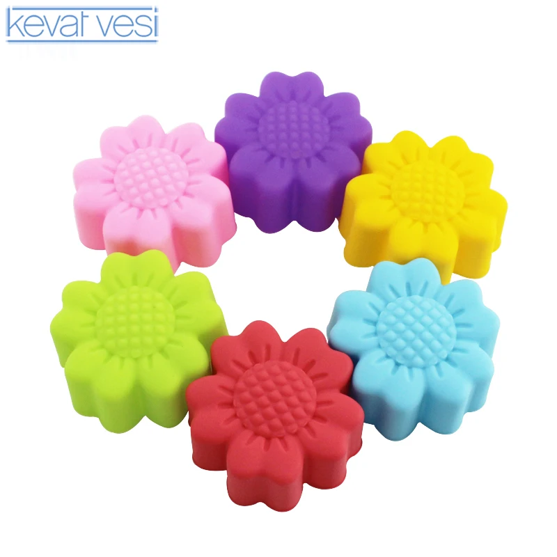 

6pcs/Lot Silicone Cake Mold Baking Pan 5CM Jelly Mold Food Grade DIY Silicon Cupcake Pan Muffin Cupcake Baking Tools