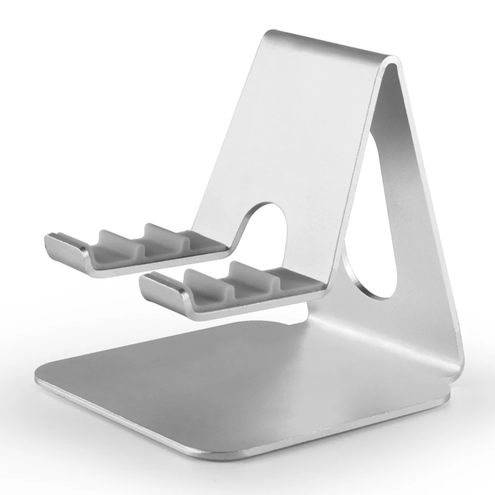 Newmsnr Настольный держатель для мобильного телефона Алюминиевый Складной Мини крепление для Iphone huawei xiaomi samsung планшет смартфон Стенд - Цвет: silver