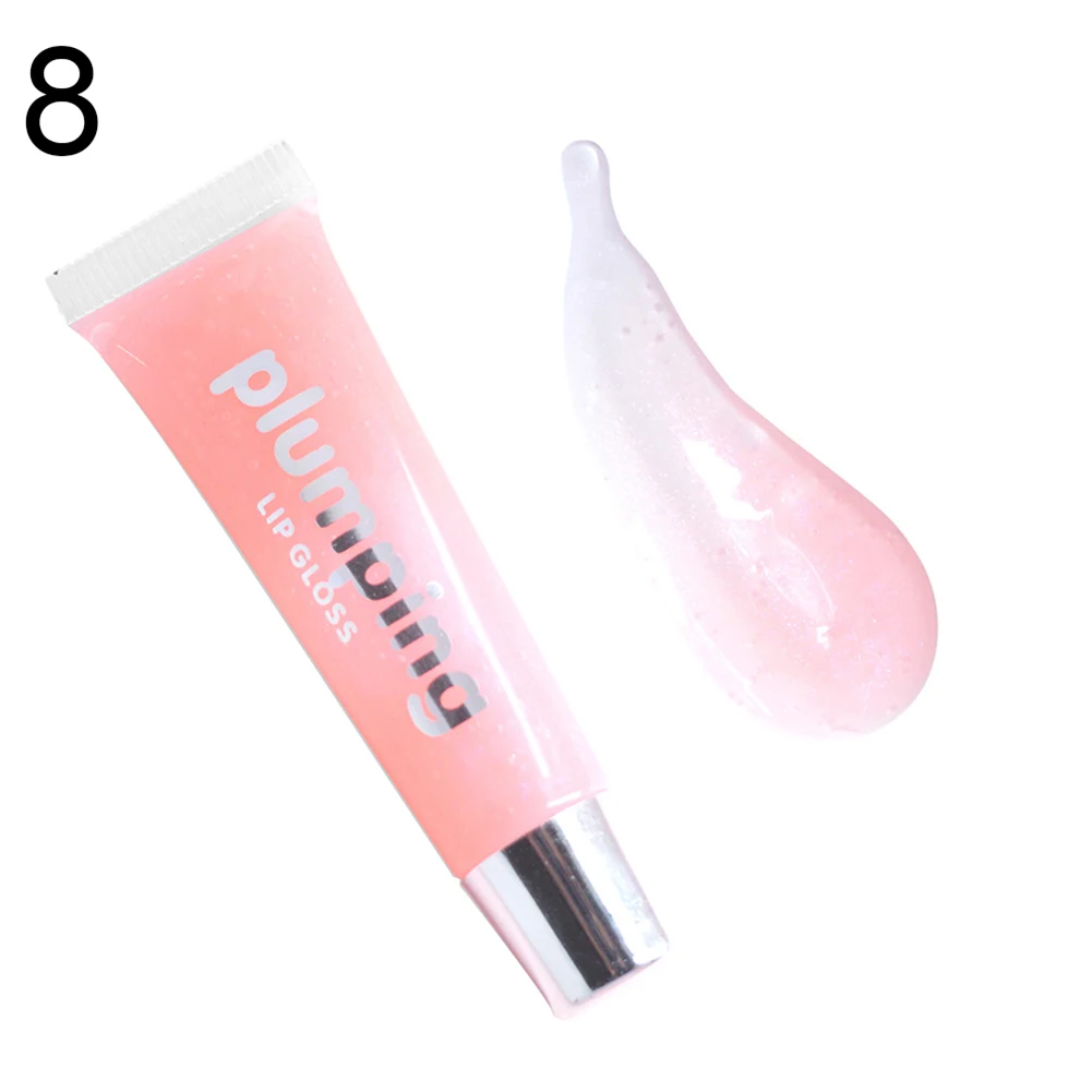 Waterproof Long Lasting Lip Plumper Gloss Oil Moisturizing Lipstick Cosmetics