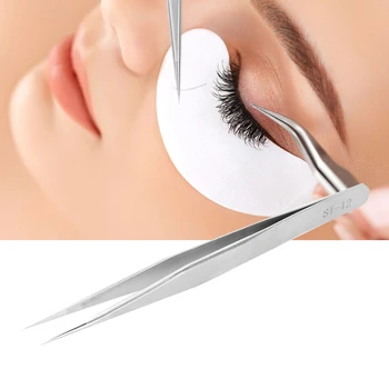 

Eyelash Extension Tweezers Volume Lashes Stainless Steel Tweezer Non-magnetic Eyelashes Tools Professional Makeup Tool