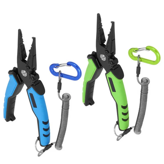 Fishing Lure Plier Automatic Spring Bearing Self-Lock Fish Mouth