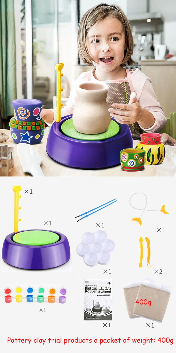 DIY Ручная Керамическая гончарная машина для детей, игрушки для мальчиков и девочек, керамические колеса для рукоделия, детские игрушки, лучший рождественский подарок