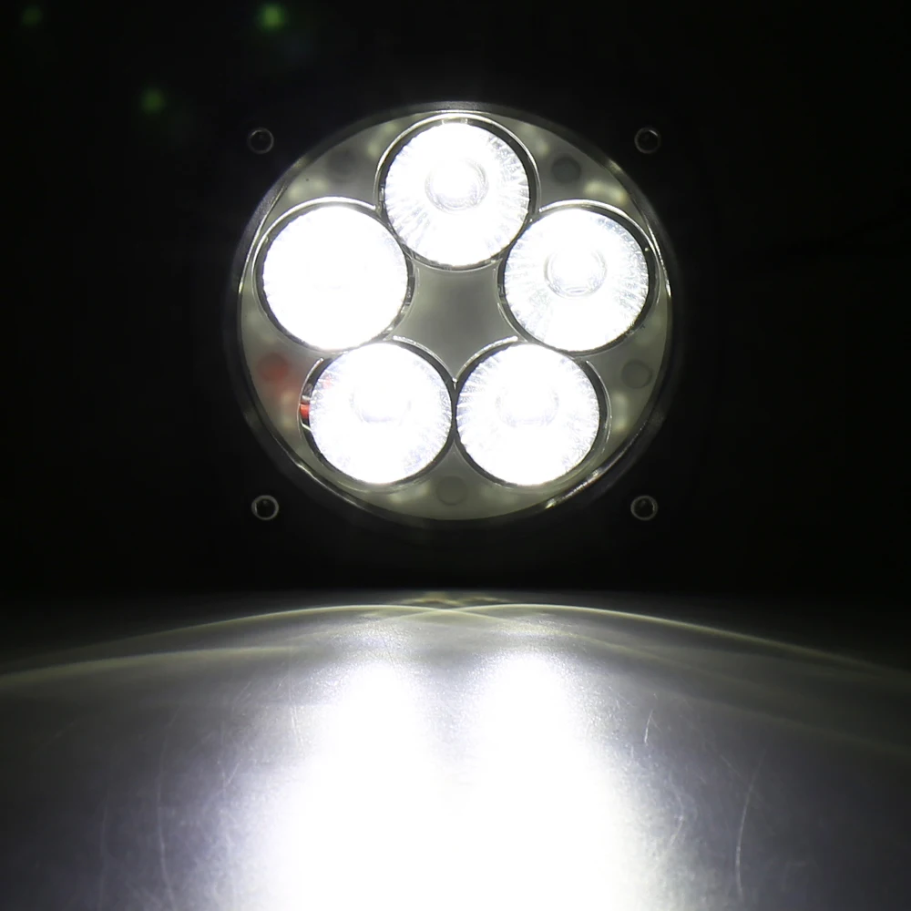 Round Square Led Work Light 12V For Car 4WD ATV SUV UTV Trucks 4x4 Offroad Motorcycle Auto Working Driving Lights