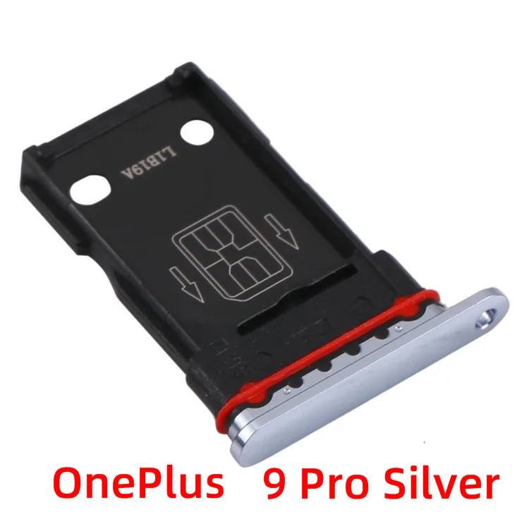 iphone mobile frame Sim Tray For Oneplus 9 Pro SIM Card Tray Replacement Parts SIM Card Slot Holder Oneplus 9, 9R Sim Card Slot aluminium frame phone Housings & Frames