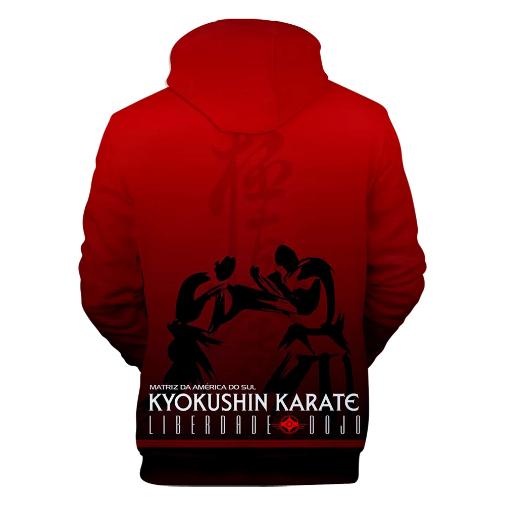 Kyokushin каратэ 3D толстовки для мужчин и женщин Горячая новинка классический принт kyokushin каратэ осень зима спортивные костюмы толстовки с капюшоном пальто