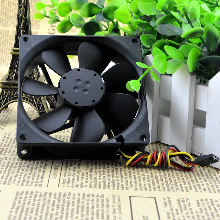 TYP3412N/2 M 12V 1.6A 9225 9 см 3 провода защиты электродвигателя Вентилятор охлаждения