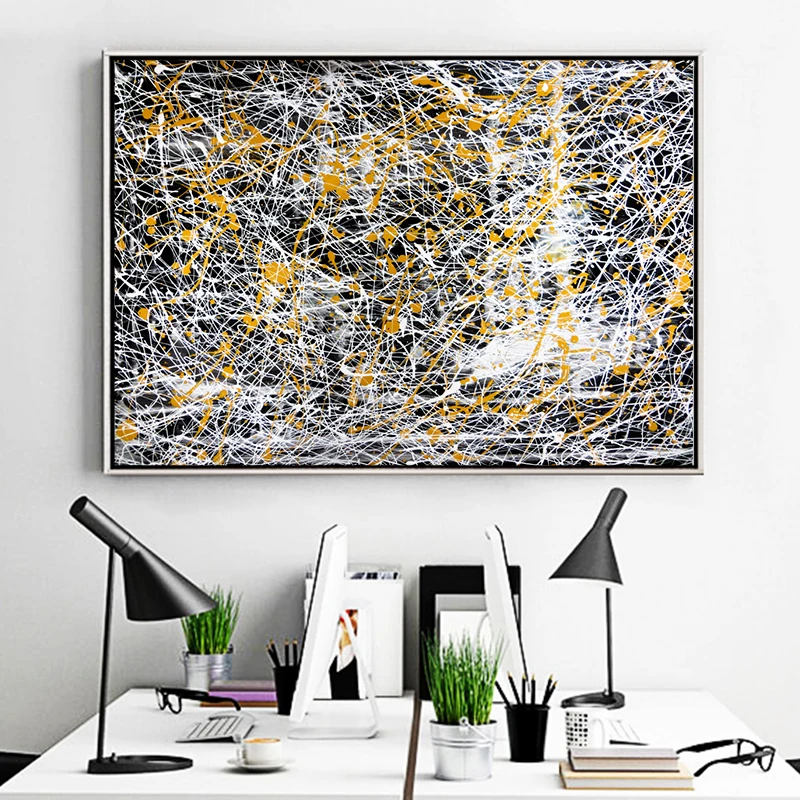 Colorful Modern Cavans Painting Abstract Lines Posters and Prints Wall Art Picture for Living Room Home Decoration Cuadros | Дом и сад