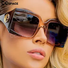 Gafas de sol de marco cuadrado grande para hombre y mujer gafas de moda UV400 Vintage 45891