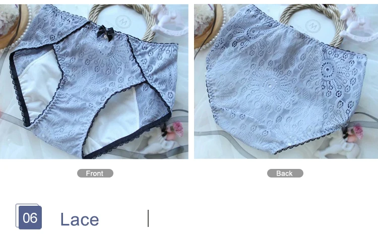 Plus Size Women Menstrual Panties for Menstruation Sexy Increase Widening Leakproof Women's Panties Large Size Period Panties 6L