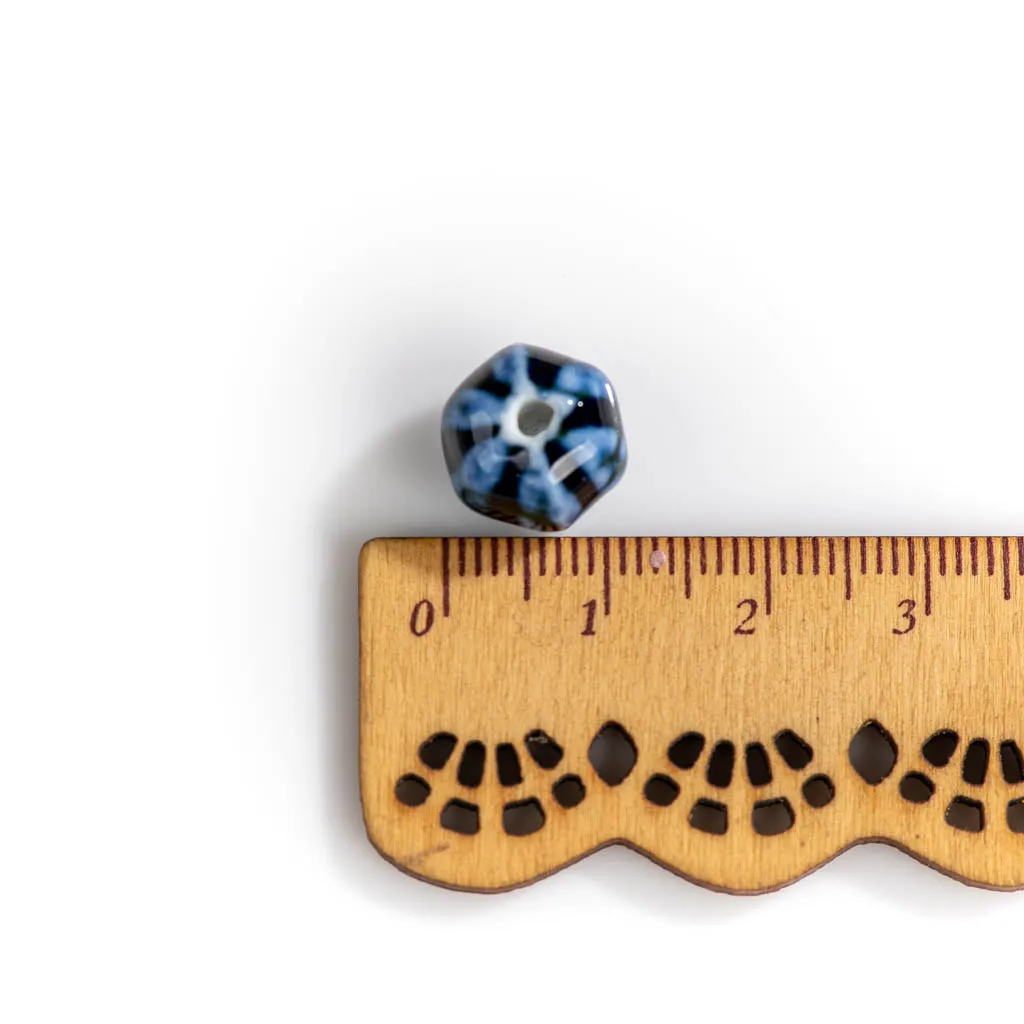 9–11 mm, 20 Stück, Wassermelonen-Blumenglasur, Keramikperlen für die Schmuckherstellung, spezielle Form, Retro-Perlen, DIY-Halsketten – Detail 5