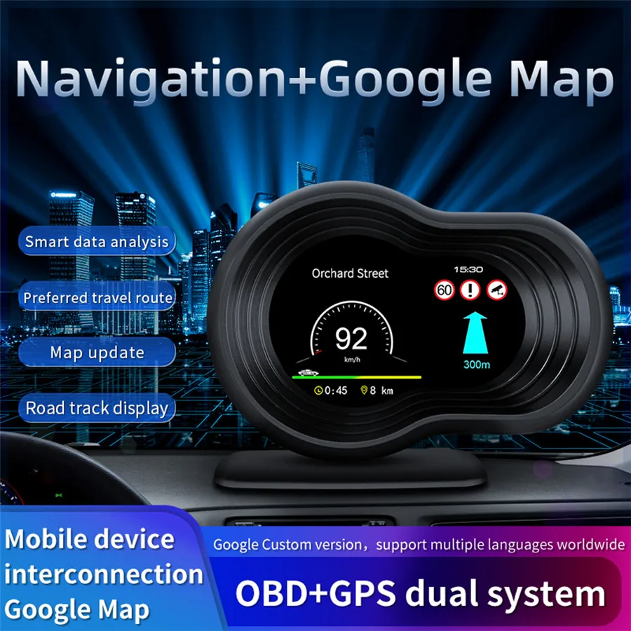 Автомобильный компьютер ECU OBD2 спидометр напряжение расход топлива измеритель