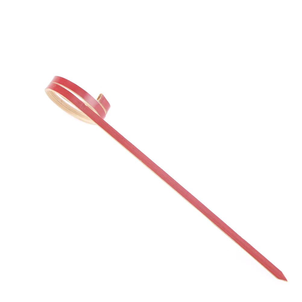 Высота каблука 10 см Бамбуковые ForkPick шампур 100 шт./компл. одноразовые витая вечерние шведского стола сэндвич вилка палка фруктовые десерты Еда