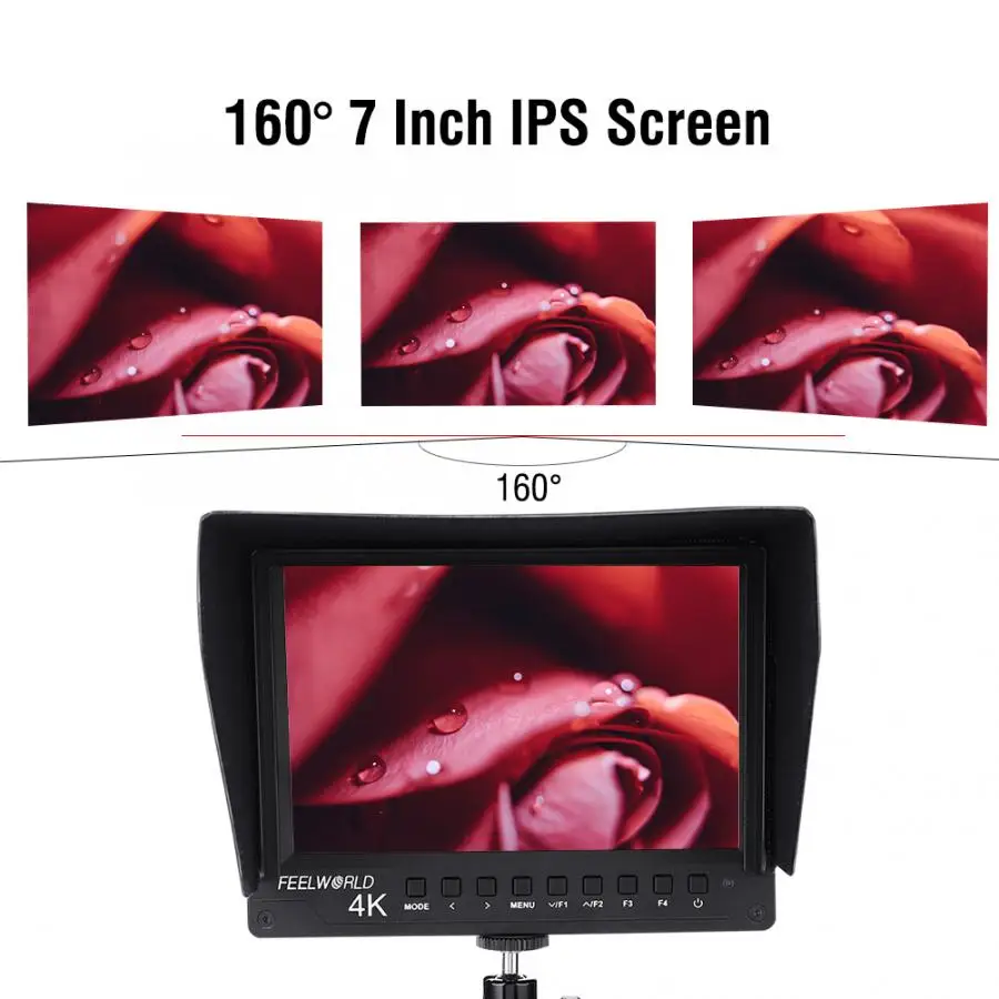 Feelworld A737 легкий 7 дюймов ips экран 4 к Full HD монитор камеры монитор для DSLR камеры s видео монитор
