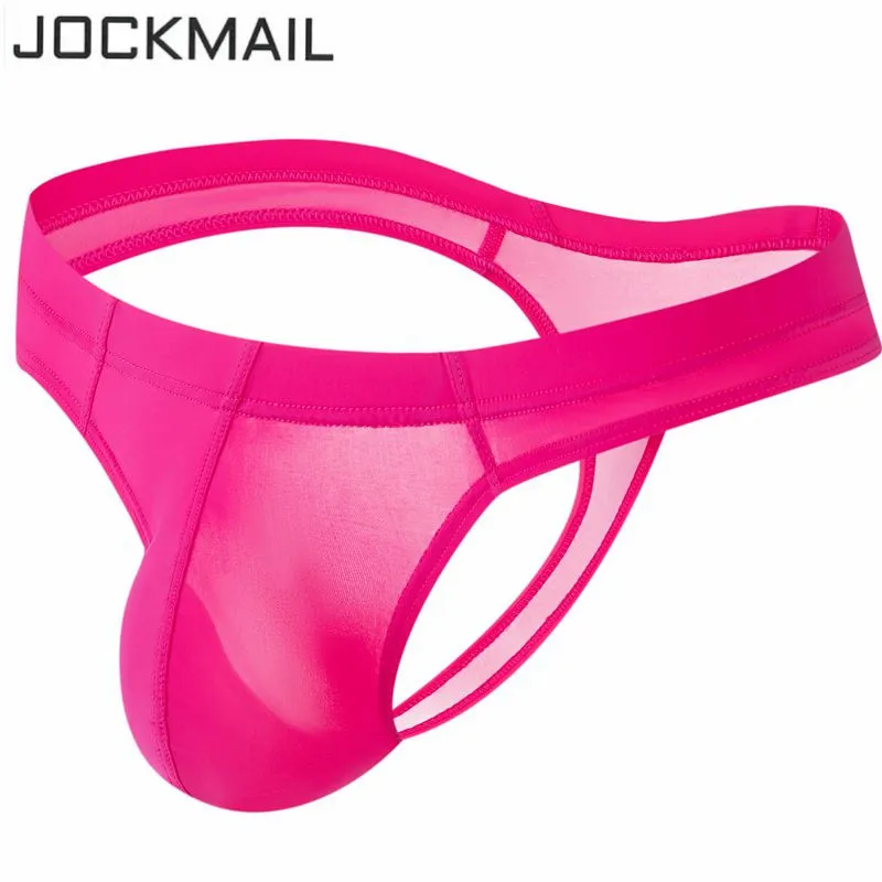 JOCKMAIL бандаж G-стринги карман для пениса женское однотонное нижнее белье стринги