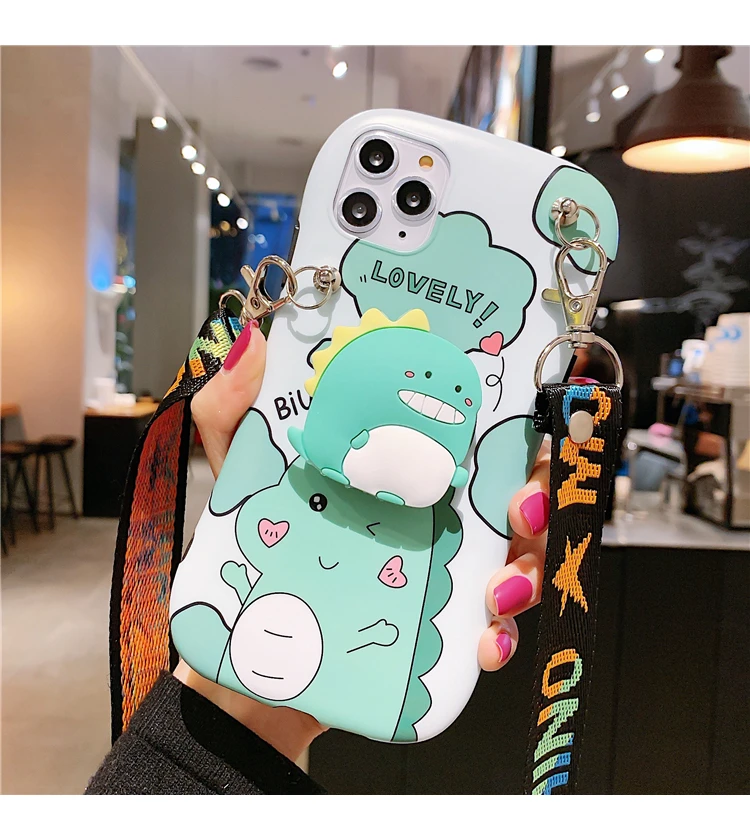 Mate30/mate20 pro поясной мультяшный чехол с милым единорогом чехол для huawei P30 p20pro nova3 4 5 длинный плечевой ремень 3D держатель