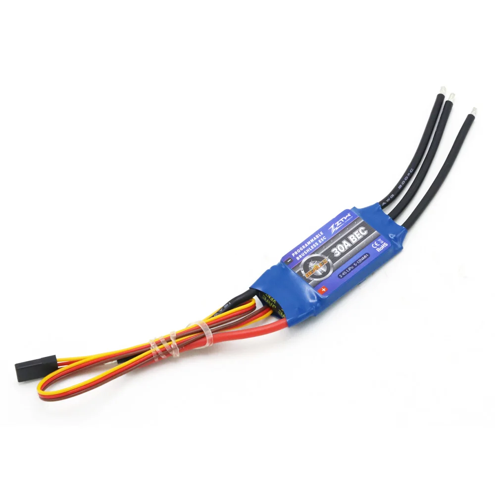 ZTW Beatle Series 2-6s 20A 30A 40A 50A 60A 80A контроллер скорости ESC с Programe картой для радиоуправляемого дрона RC вертолета