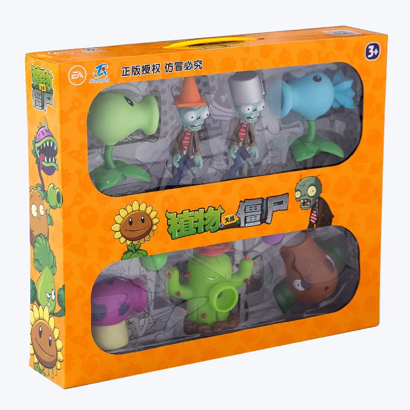 Игрушка War Zombie полный набор Подарочная коробка лед выталкивание битва растение горох мягкий Silcone провинция Гуандун пластиковая игра жесткая