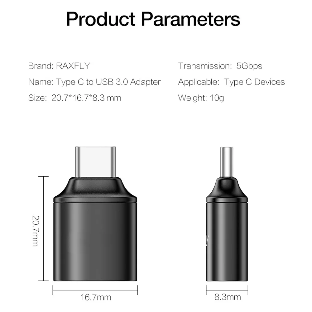 Адаптер типа C для мужчин и женщин USB3.0 адаптер быстрой синхронизации для телефонов планшеты геймпад OUJ99