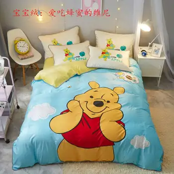 Disney Winnie The Pooh Comforters Bedding Set Queen Size Quilt Duvet Cover For Girls Bed Twin Size Bedspread Boys Single Sheets Buy At The Price Of 68 12 In Aliexpress Com Imall Com