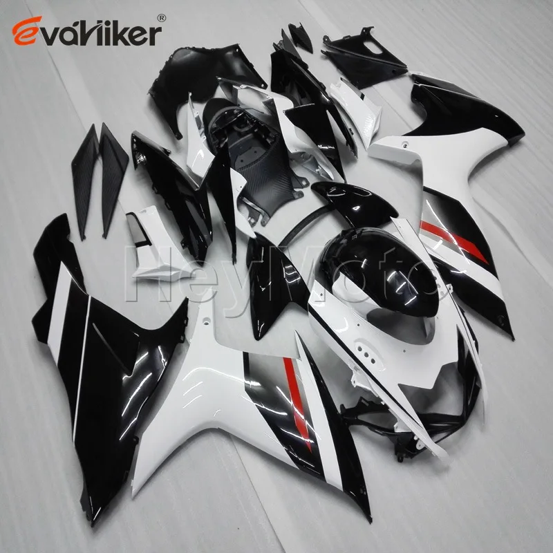 

Custom+5Gifts Painted black white Injection mold ABS Plastic fairing for K11 2012 2013 2014 GSX-R600750 2011-2015 GSX-R600