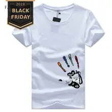 Новинка, мужские летние футболки с коротким рукавом, мужские футболки размера плюс 5XL, мужские футболки, TX136