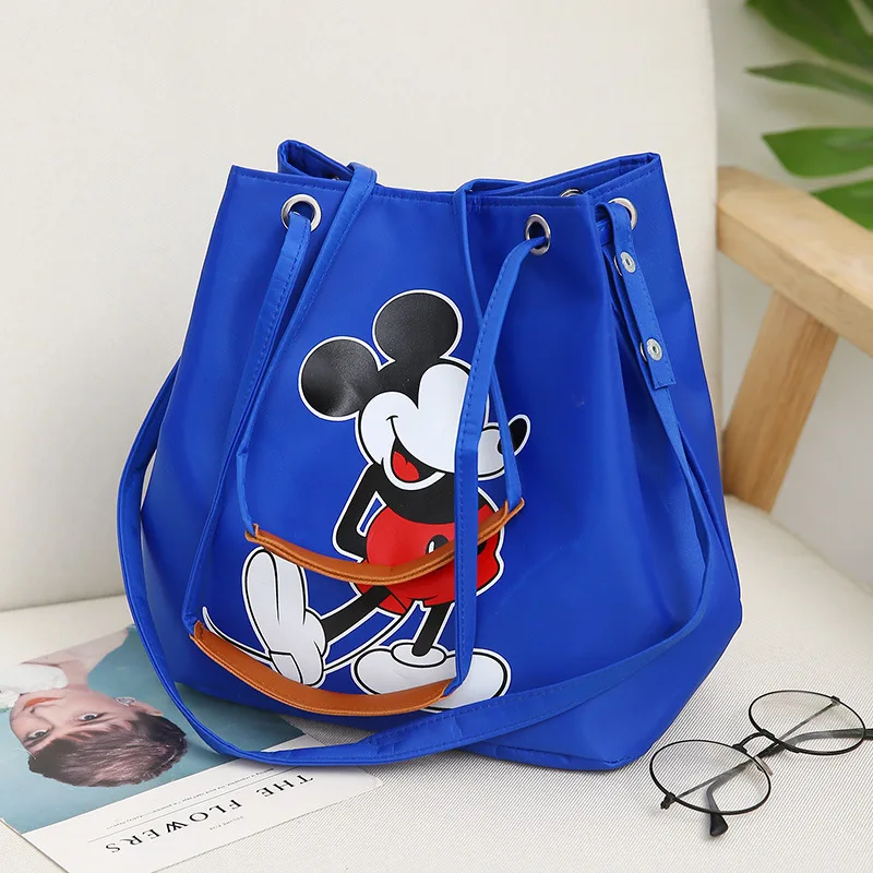 Disney женская сумка на плечо, модная оксфордская сумка, Микки Маус, дамская сумка, большая емкость, Минни, Повседневная сумка на плечо, для покупок