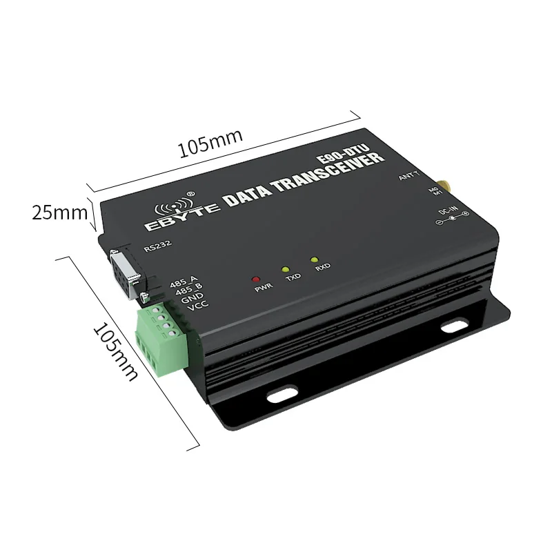 E90-DTU(400SL37) сетевой модем LoRa 433MHz 37dBm RS232 RS485 RSSI PLC LoRa широкоугольный беспроводной модуль
