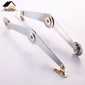 

Myhomera 1 Pair Cabinet Hinges Furniture Door Lift Support Lid Kitchen Cupboard Tatami Heavy Load 45 / 75 / 90 Degree Open/Close