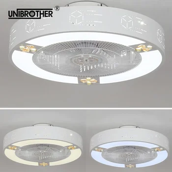 

50cm ceiling fan lamp Fans light led bedroom lamps modern minimalist children room home restaurant