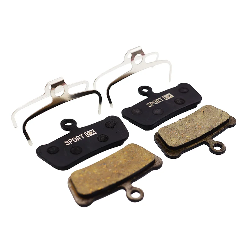 4쌍, SRAM 가이드 G2, RSC, RS, R, Avid Trial Caliper, Sport EX Resin용 자전거 디스크 브레이크 패드