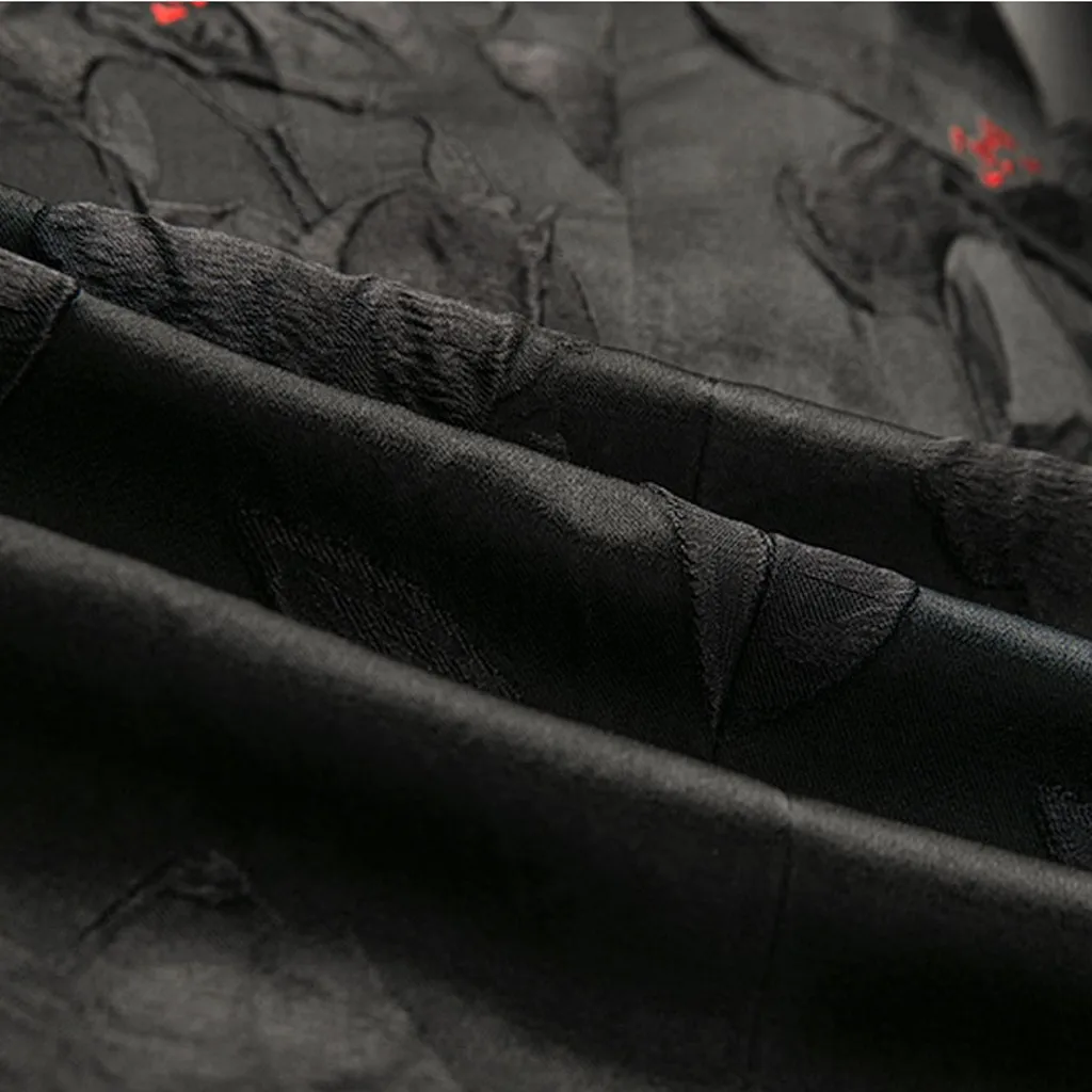 Мужской повседневный деловой Свадебный приталенный жакет пиджак с длинными рукавами и цветочным принтом chaqueta de vestir hombre Прямая поставка W902