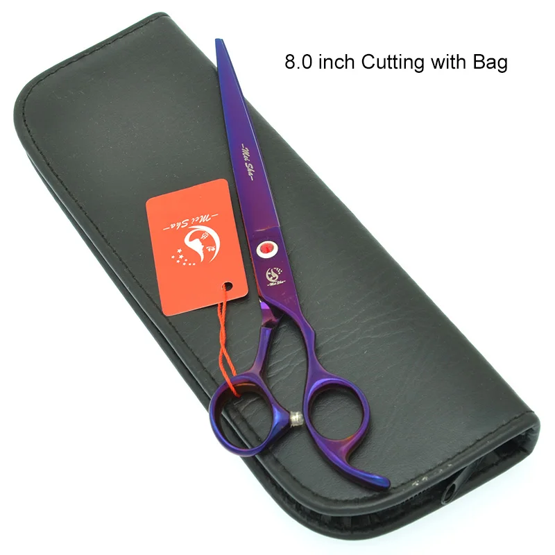 HB0267 with Bag 8," ножницы для ухода за домашними животными из нержавеющей стали, ножницы для стрижки животных, филировочные ножницы, изогнутые ножницы для стрижки собак Tesoura HB0265 - Цвет: HB0267 with Bag