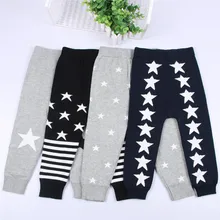 INS/Лидер продаж; сезон осень-зима; стиль; двухслойные жаккардовые трикотажные хлопковые брюки с милым рисунком звезды для мальчиков и девочек