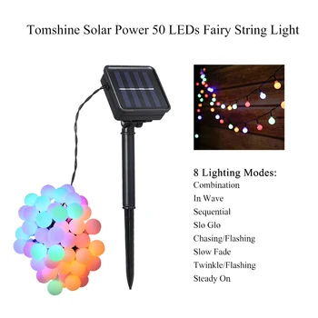 

Tomshine New 50 LEDS String Light Solar Lamp Power LED String Fairy Lights Solar Garlands Garden Christmas Decor For Outdoor
