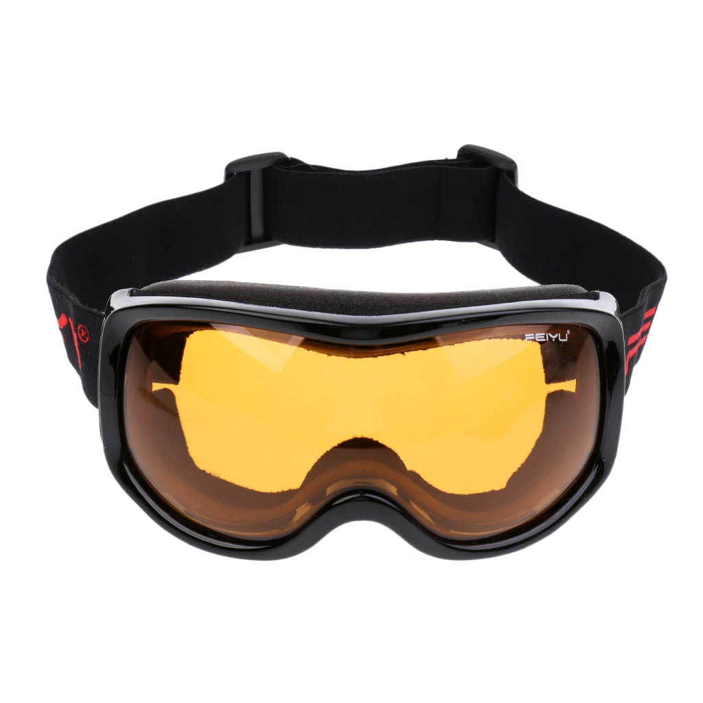 Black Orange Lens Очки для сноуборда, пеших прогулок, защитные очки, мотоциклетные велосипедные очки - Цвет: Black Orange Lens