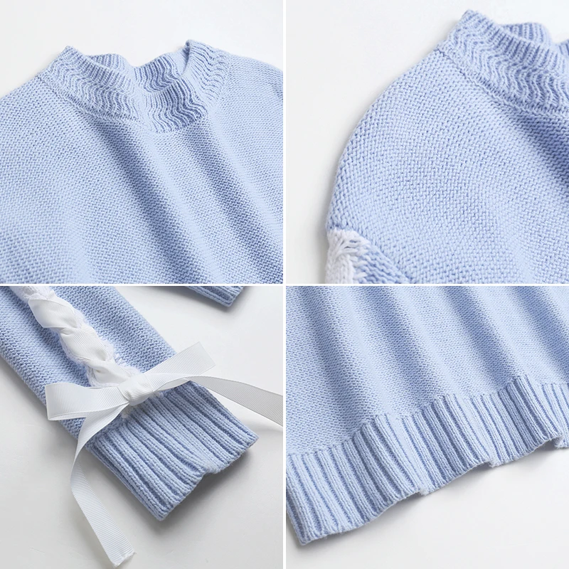 

Sweaters Women And Pullovers Plus Size 5XL Spring Autumn Slim Solid knitted Mujer Sweaters Straps Sleeve LX1434