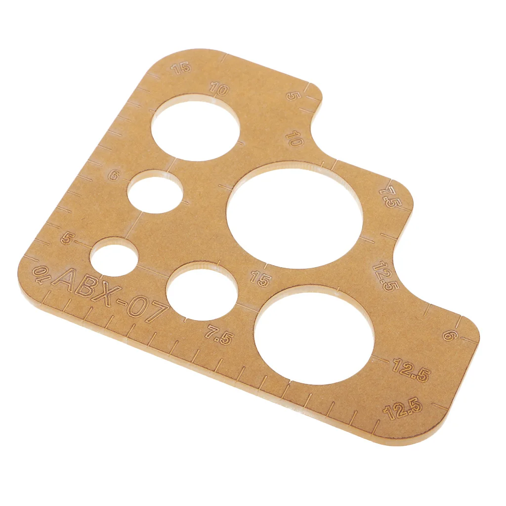 1Pcs Acrylic Leather Craft DIY Wallet Bag Circle Corner Pattern Template Tool