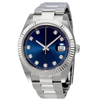 

luxury watch men AAA 40mm automatic mechanical No battery sweeping DateJUST stainless steel watches 2813 Montre Homme rolexible