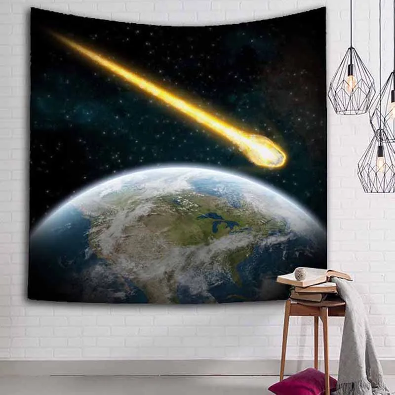 Blue Star Hole Tapestry Wall Hanging Hippie Retro DormRoom Decor Psychedelic Tapestry Sky Hole Universe Wall Tapestry