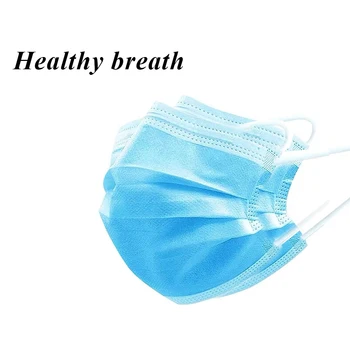 

50Pcs Lash Makeup Tool Masks 3 Layers Disposable Protective Face Mouth Mask Prevent Anti Dust Bacteria Safe Mask