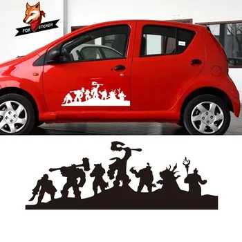 

2PCS Gloss Auto Side Car Sticker for World of Warcraft Tribe car styling Vinyl Wall Car Stickers and Decals Accessories 58*20cm