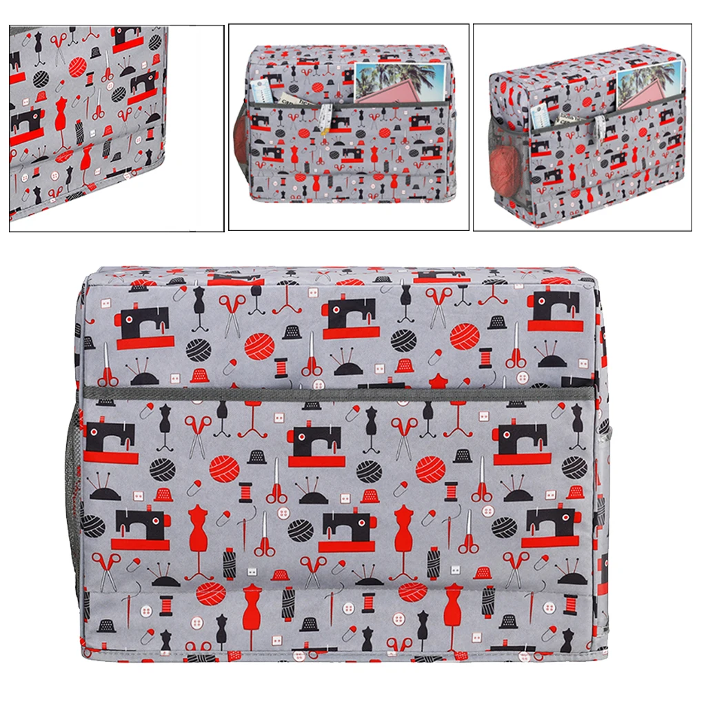 

Home Sewing Machine Cover With Pockets Travel Oxford Cloth Carrying